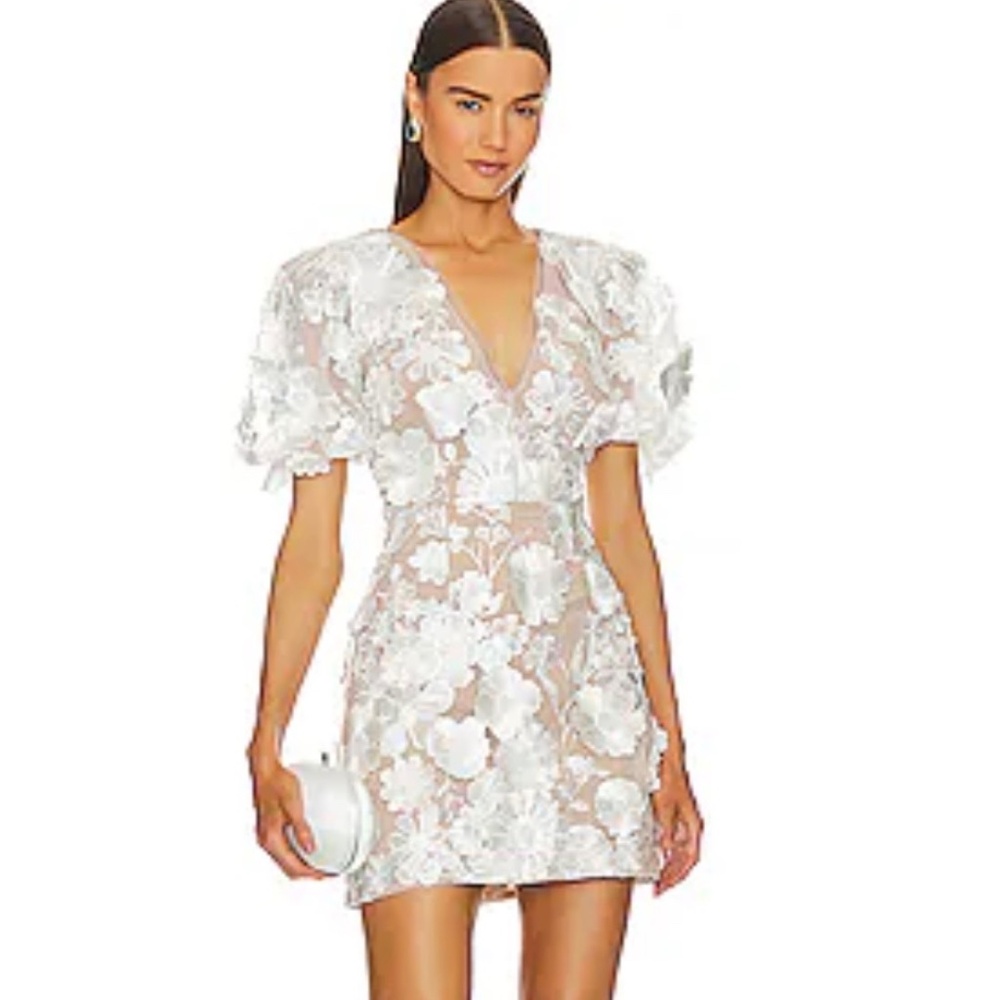 ELLIATT ZAYLA MINI DRESS IN IVORY/NUDE - NWT (Size XS)